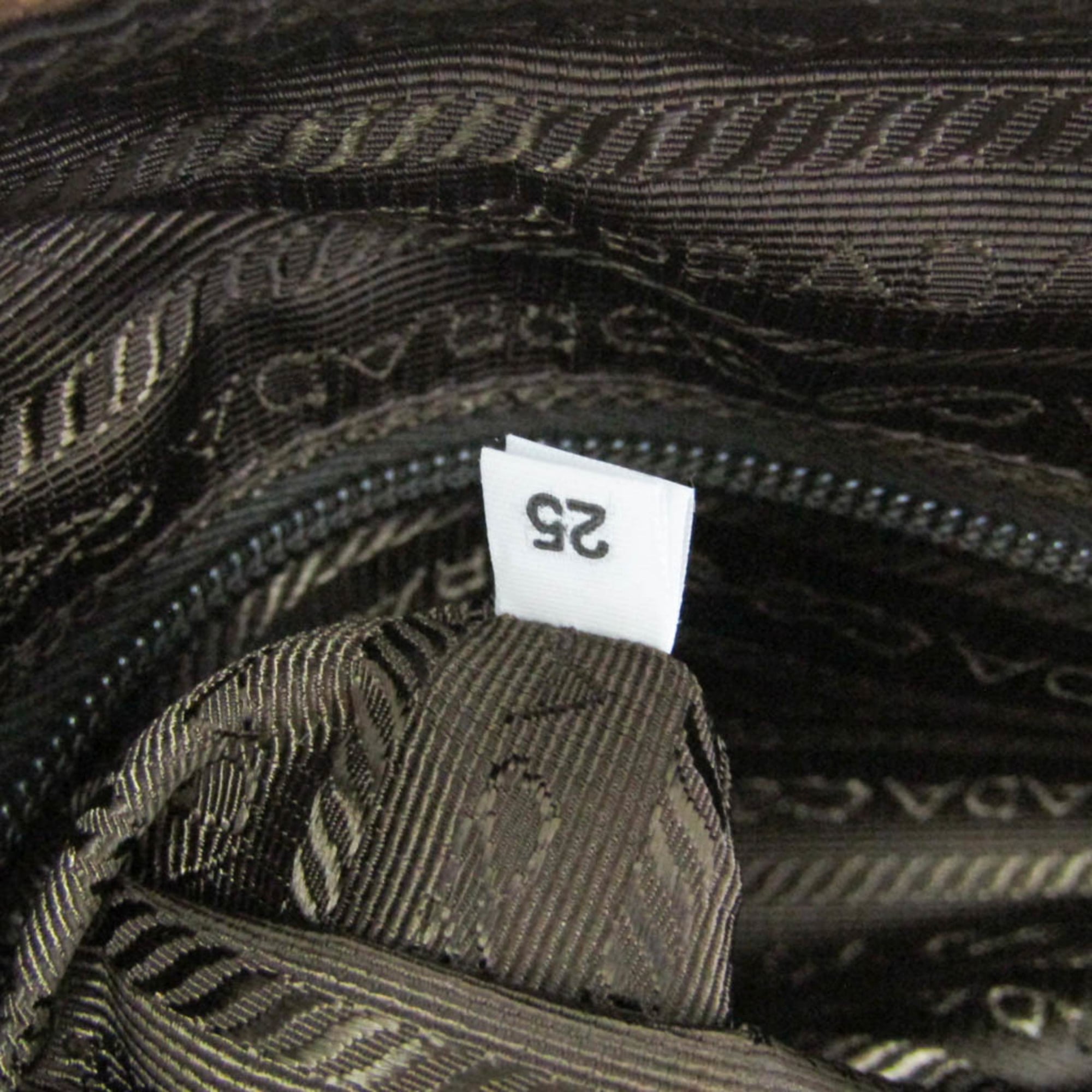 Prada Re-Nylon Crossbody Bag 1BD953 Men,Women Nylon,Leather Shoulder Bag Brown — Like New