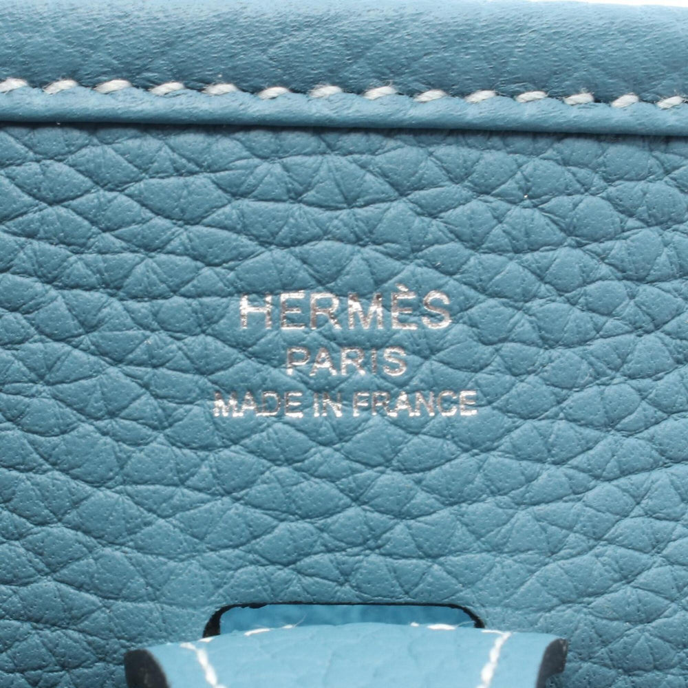 Hermes Evelyne 23 New Blue Jean Shoulder Bag/Handbag, Taurillon Clemence Leather, Women's — New - Store Return
