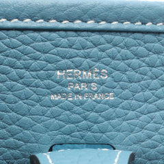 Hermes Evelyne 23 New Blue Jean Shoulder Bag/Handbag, Taurillon Clemence Leather, Women's — New - Store Return