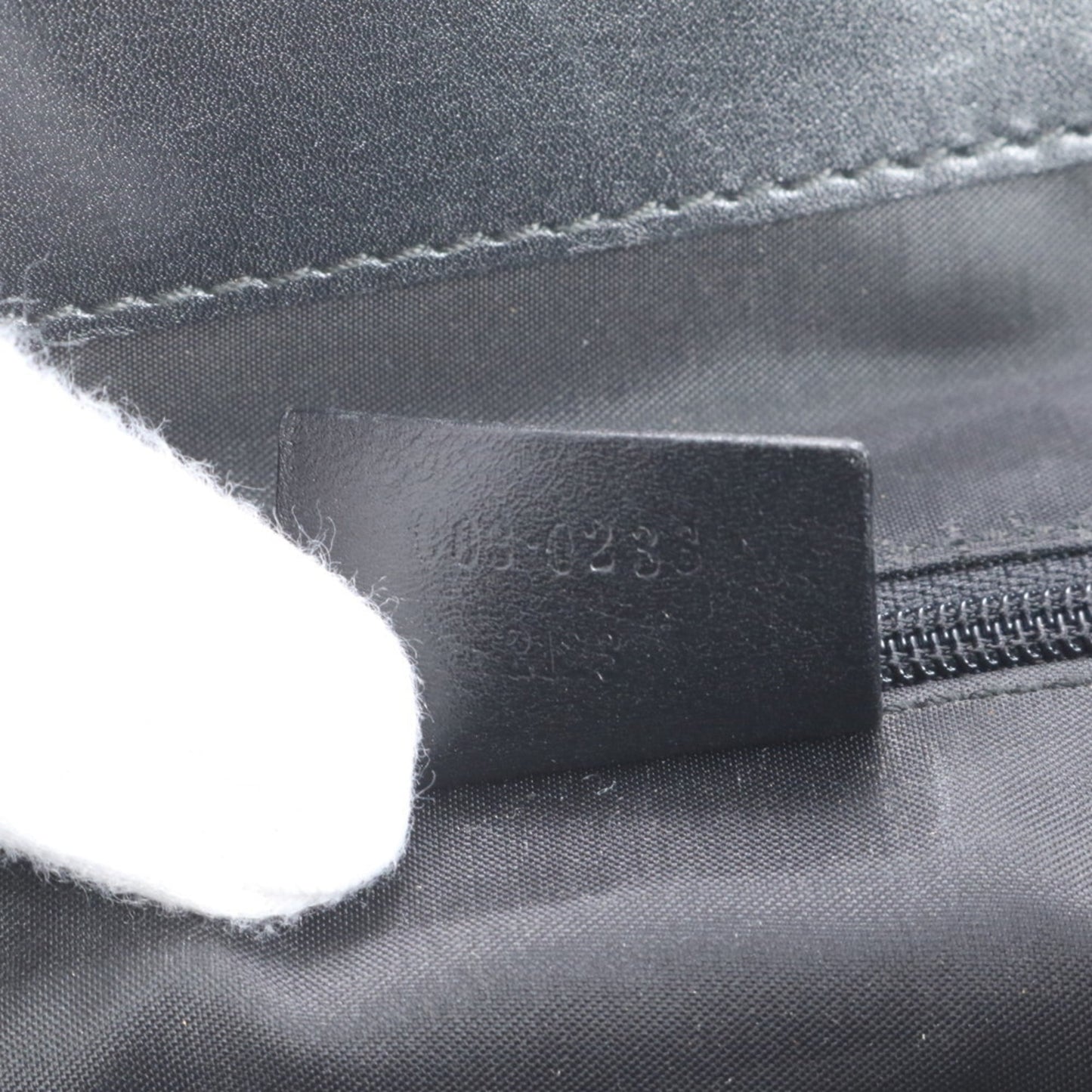 Gucci 003 0238 Leather and Nylon Backpack, Black, Women's