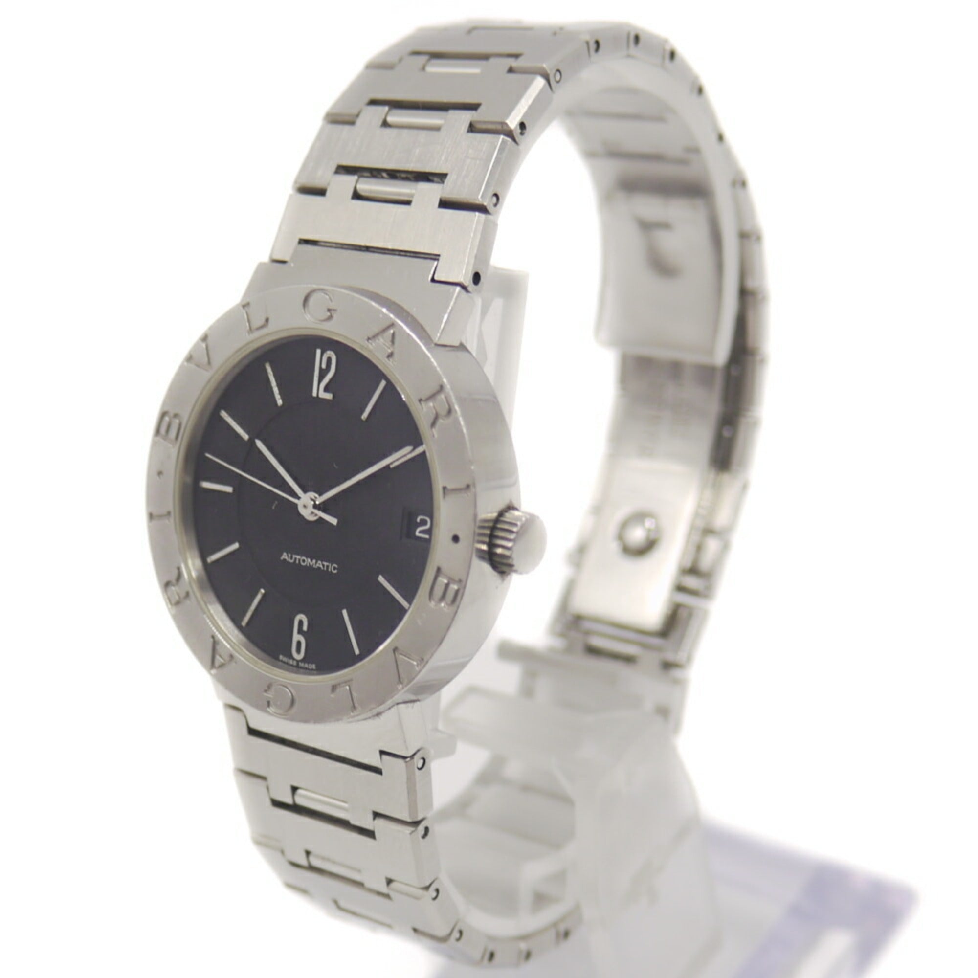 BVLGARI Bulgari Date Automatic Watch BB33SS Black Dial — Fair