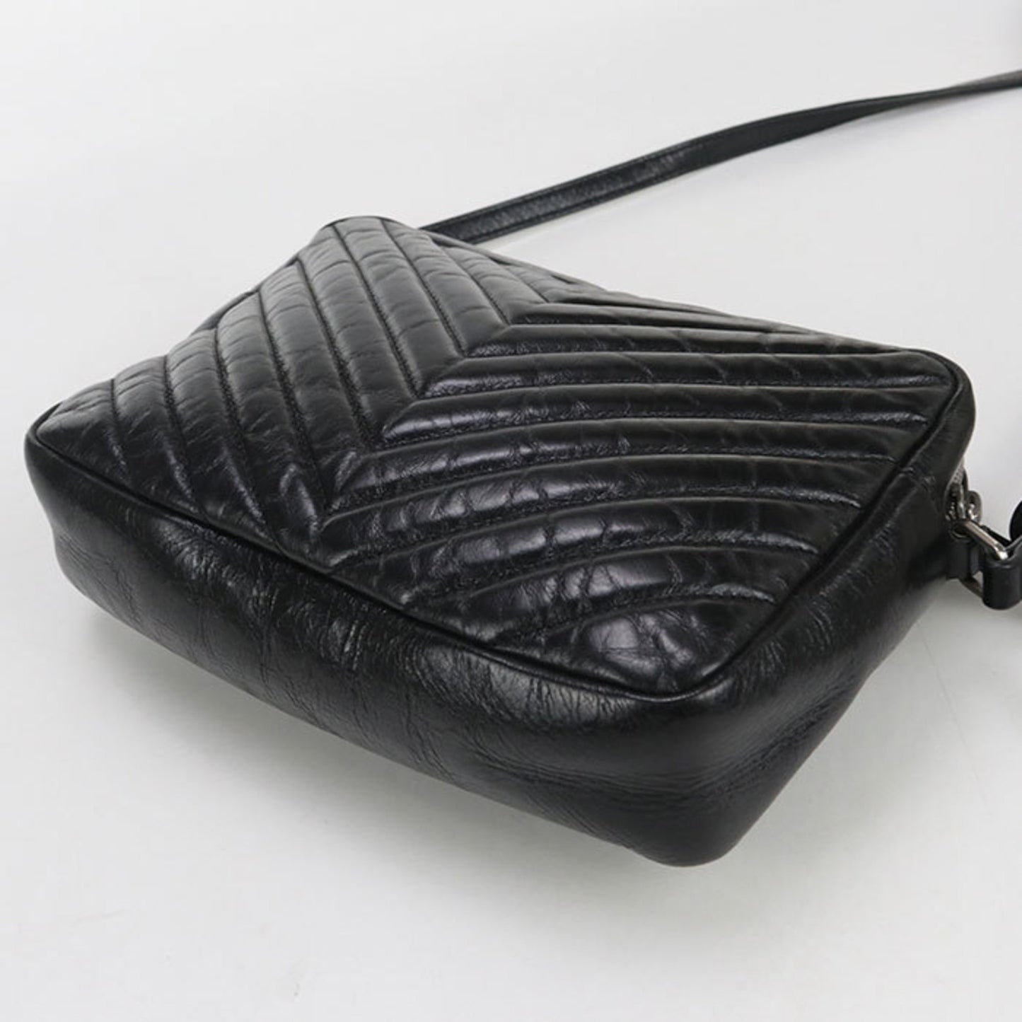 SAINT LAURENT Crossbody Shoulder Bag 468537 Camera Lou Women's Black