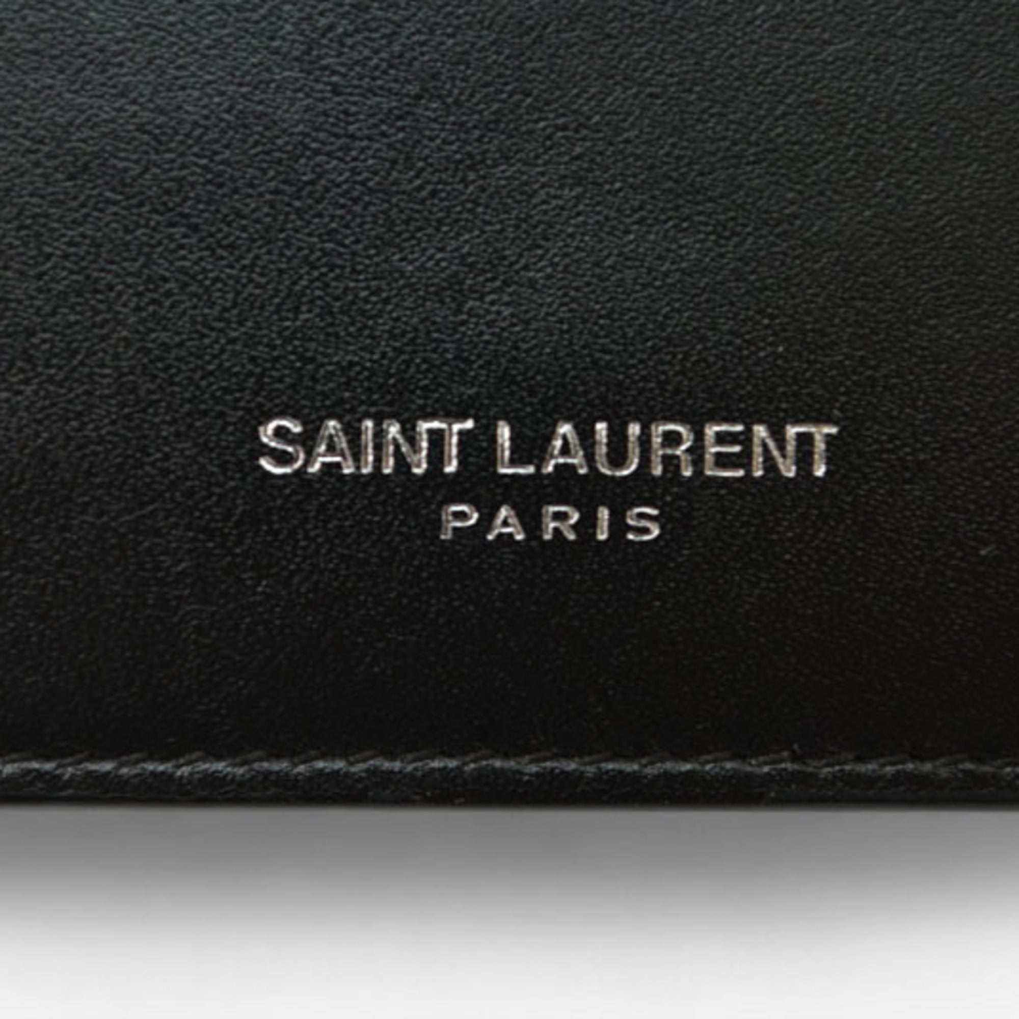Saint Laurent coin case, card SAINT LAURENT holder, black, 469338