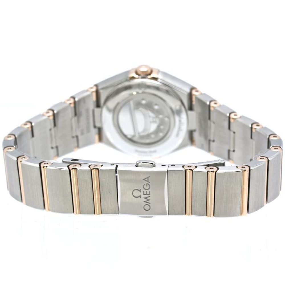 OMEGA Constellation Manhattan Diamond Bezel 131.25.25.60.52.001 Women's Watch SS x 18K Sedna Gold 40504 — Like New