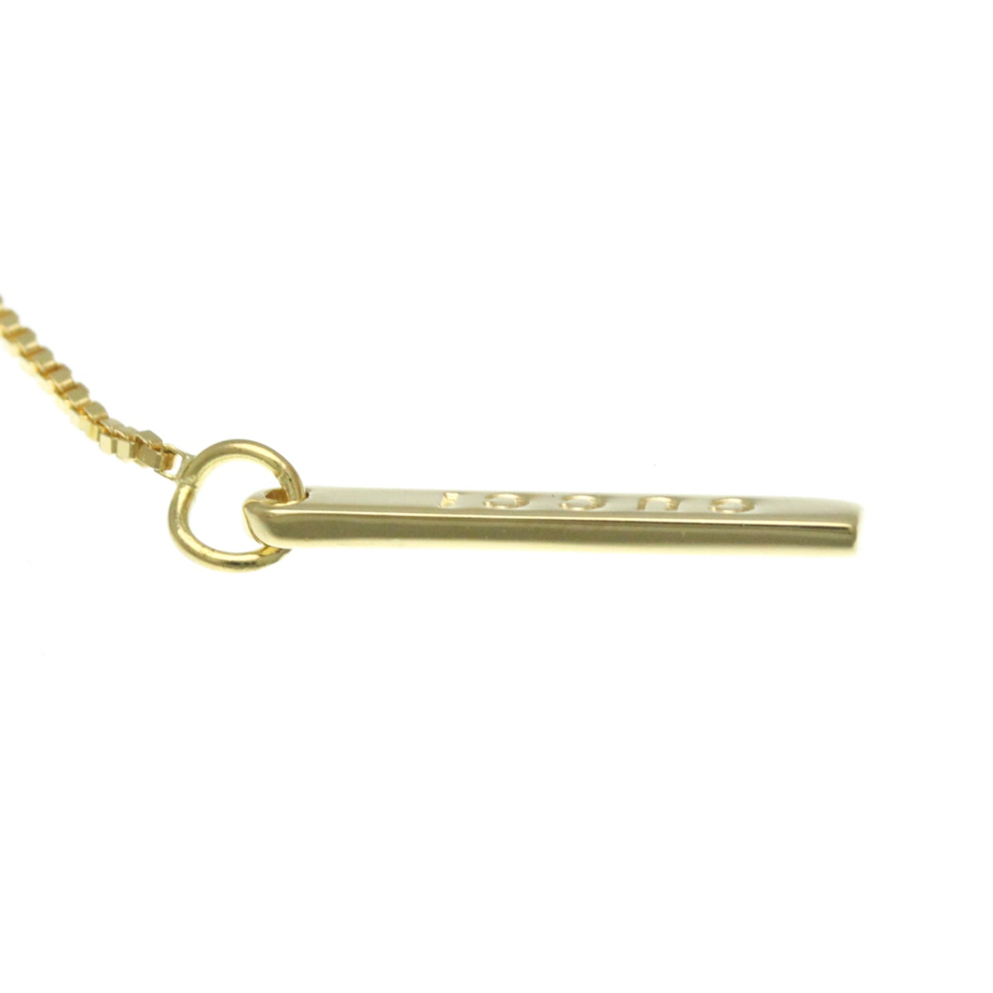 Gucci Lariat Necklace Yellow Gold (18K) No Stone Men,Women Fashion Pendant Necklace (Gold)