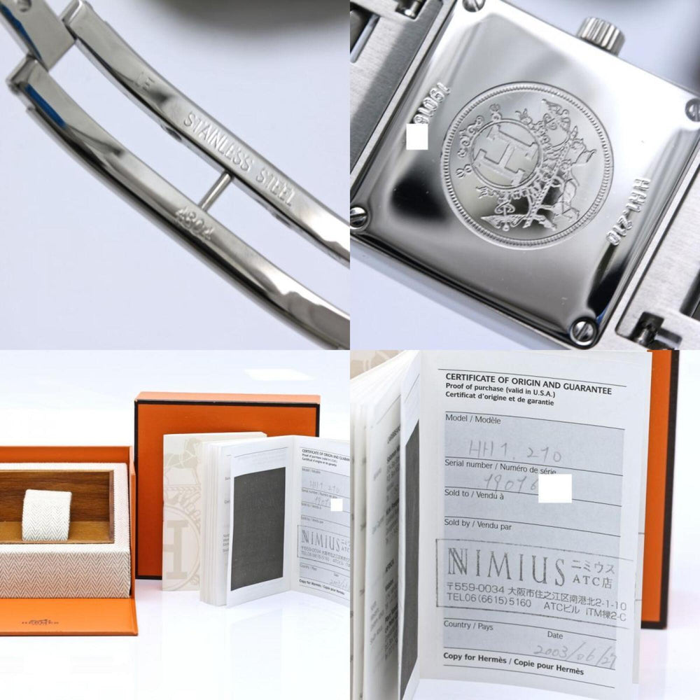 HERMES H-Watch HH1.210.632/4804 Women's Watch Stainless Steel /40407 — Very Good