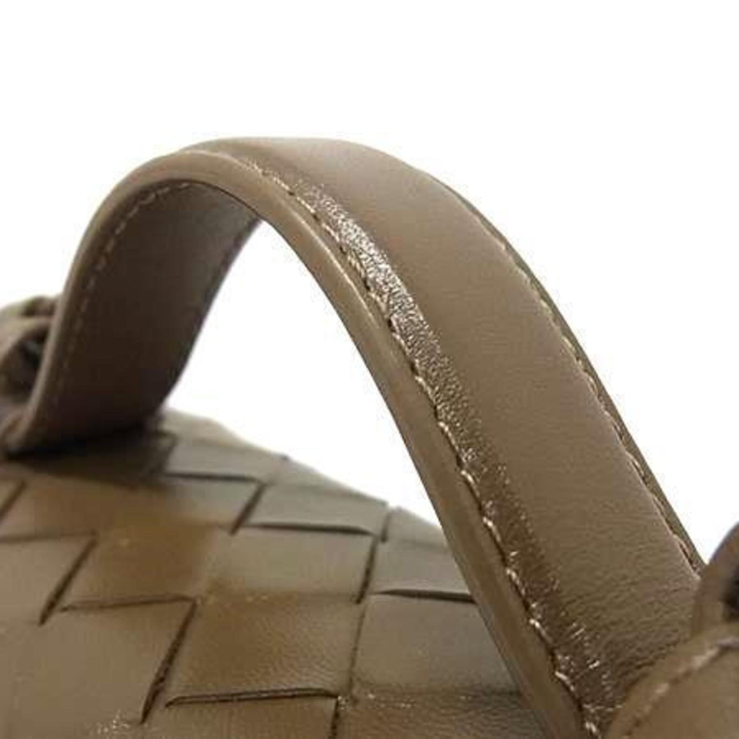 BOTTEGA VENETA Vanity Case for Bottega Veneta Van 789109 in Limestone Leather with Intrecciato Pattern Men and Women