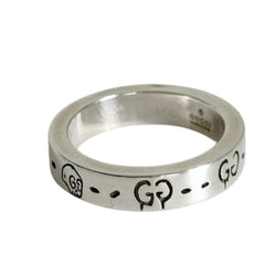 GUCCI 925 Ghost Skull Ring, Silver, Men's and Women's Accessory — Like New