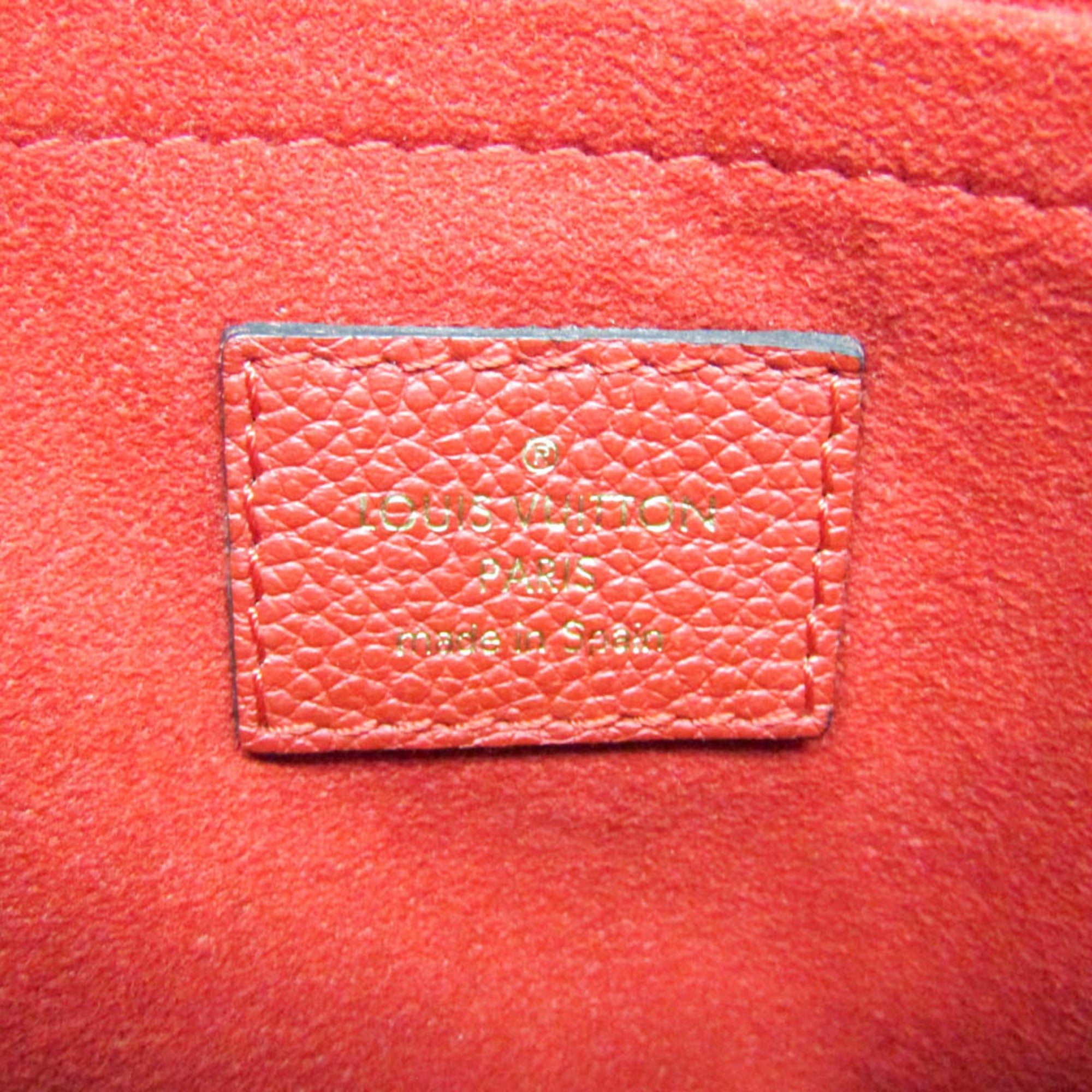 Louis Vuitton Monogram Saint Placide M43713 Women's Shoulder Bag Brown,Red Color — Like New