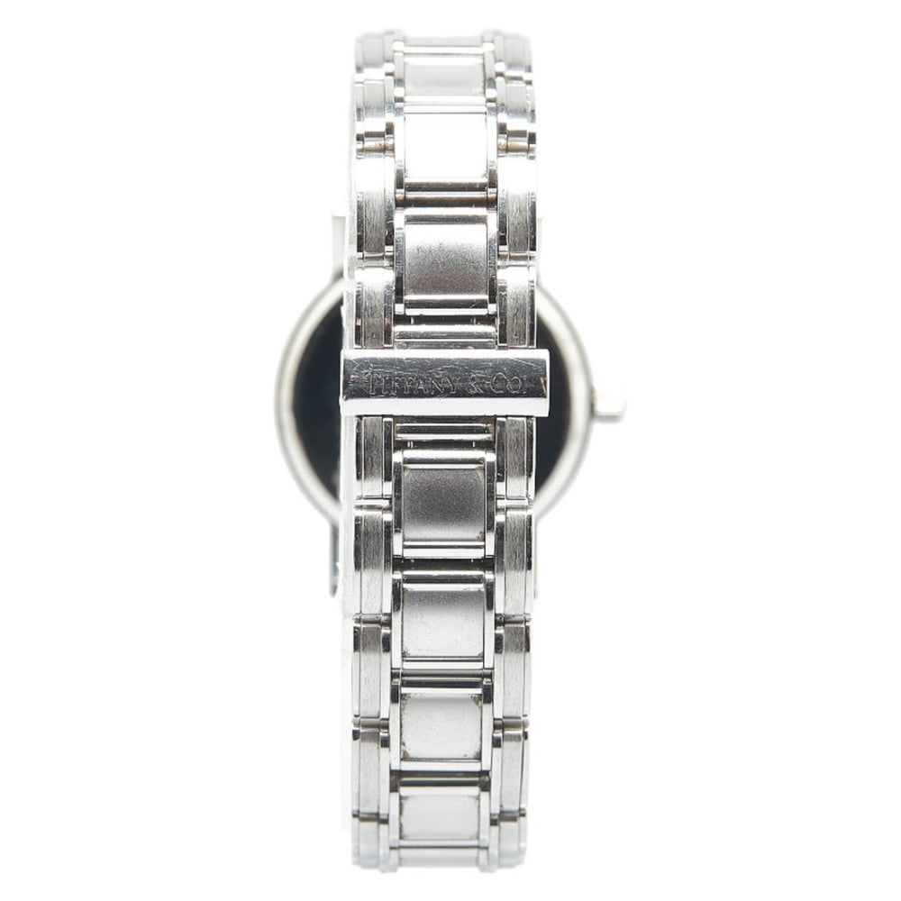 Tiffany Atlas Watch, Quartz, Black Dial, Stainless Steel, Women's, TIFFANY&Co — Good