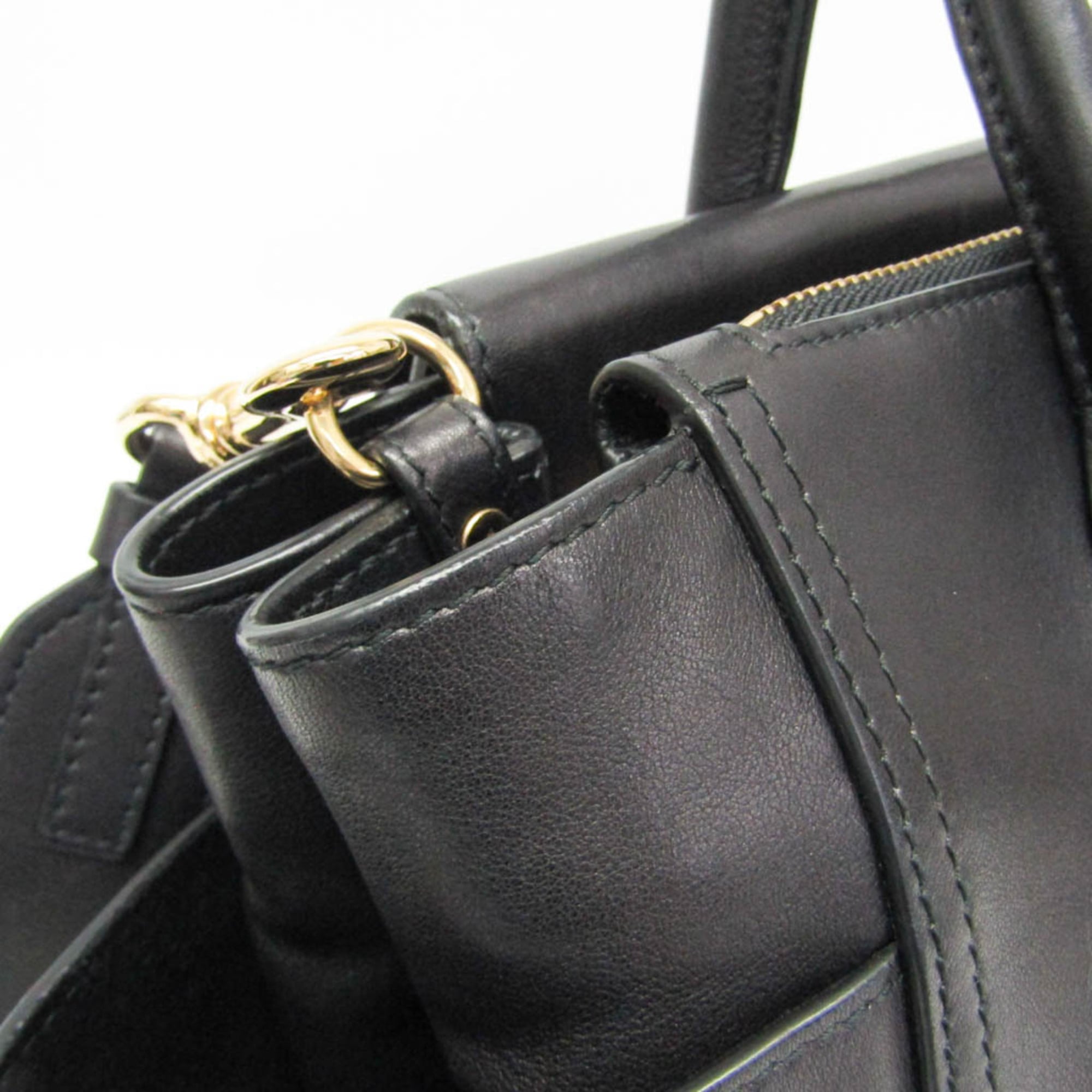 Salvatore Ferragamo GF-21 G840 Women's Leather Handbag,Shoulder Bag Dark Navy — Like New