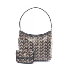 Goyard Boheme Mini Hobo Bag Handbag - Coated Canvas Leather Women's Black, White, Brown — New - Store Return