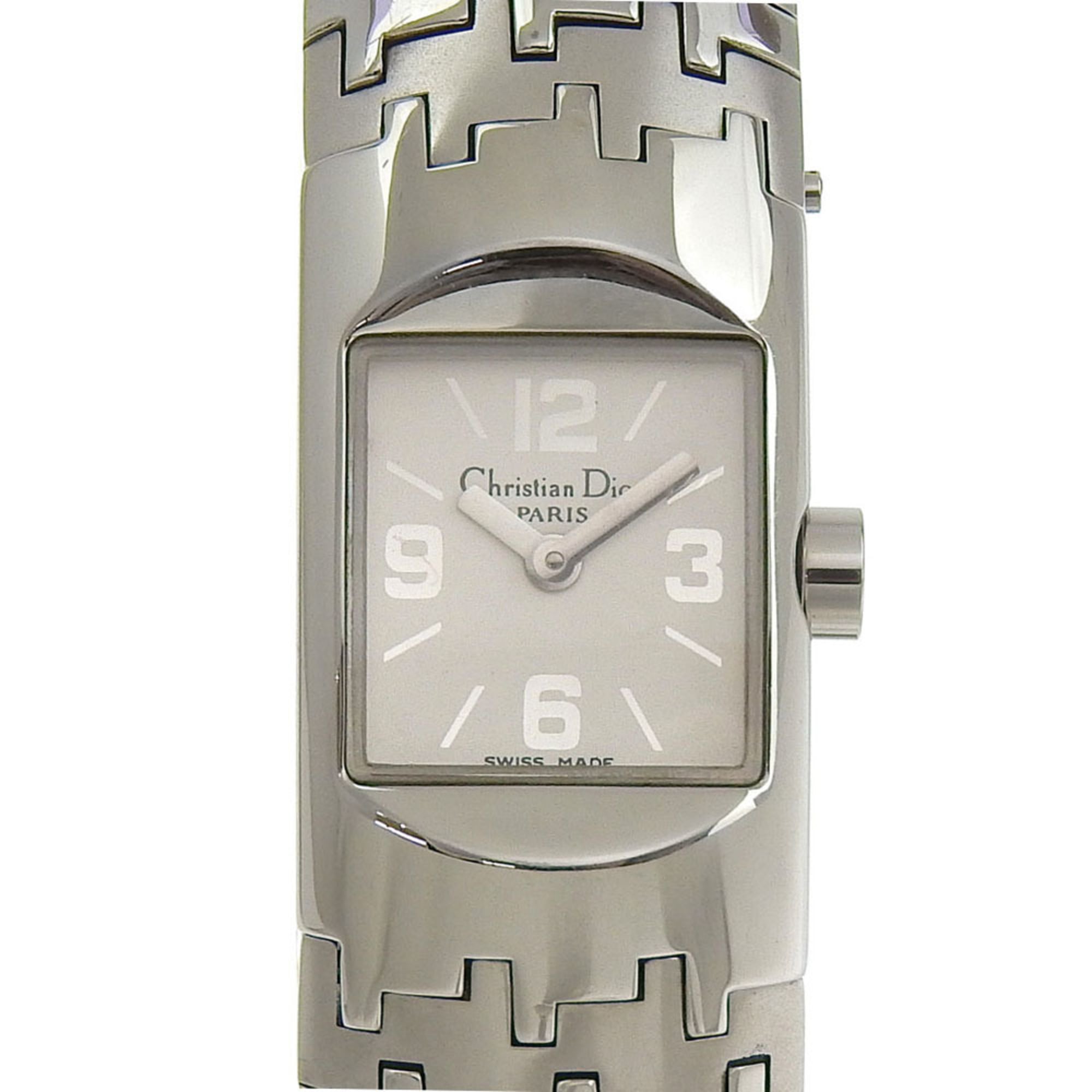 Dior Diophyllic Watch D96-100 Stainless Steel Quartz Analog Display White Dial Ladies — Very Good