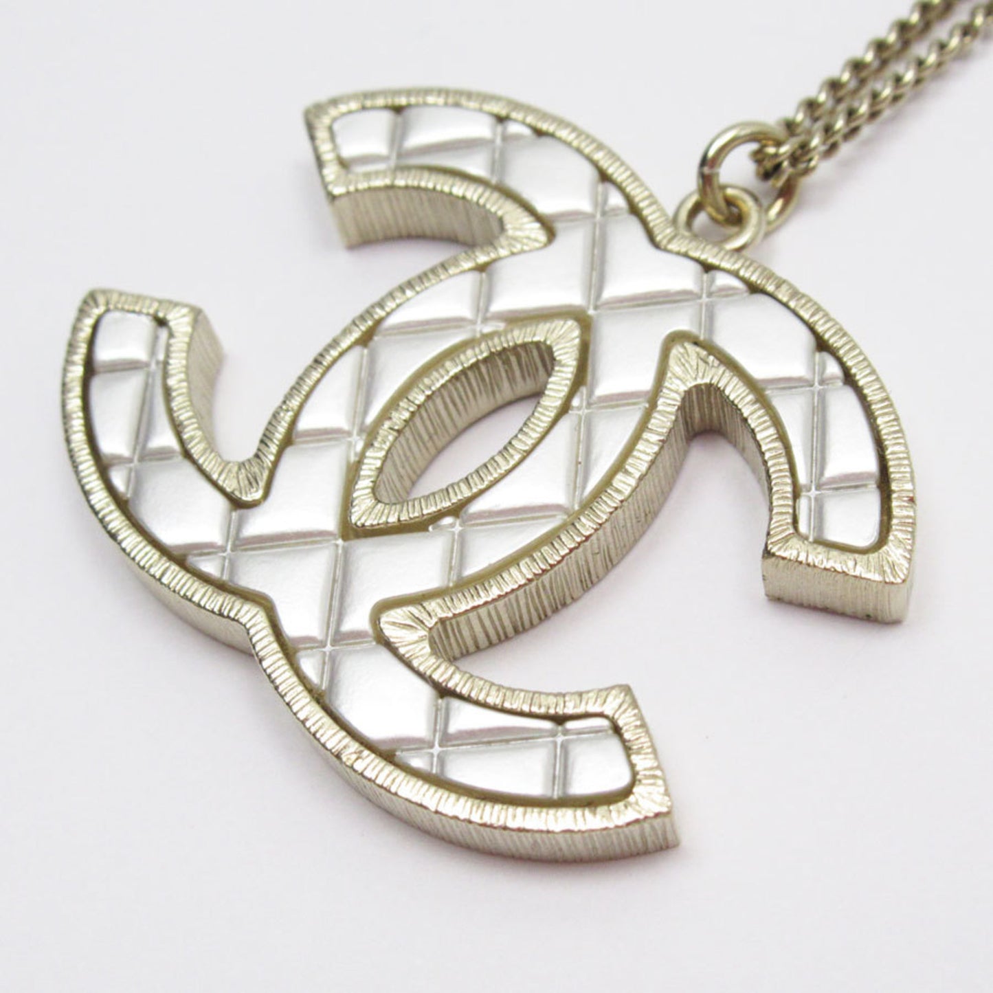 CHANEL Coco Mark Metal Gold Necklace for Women t19383f