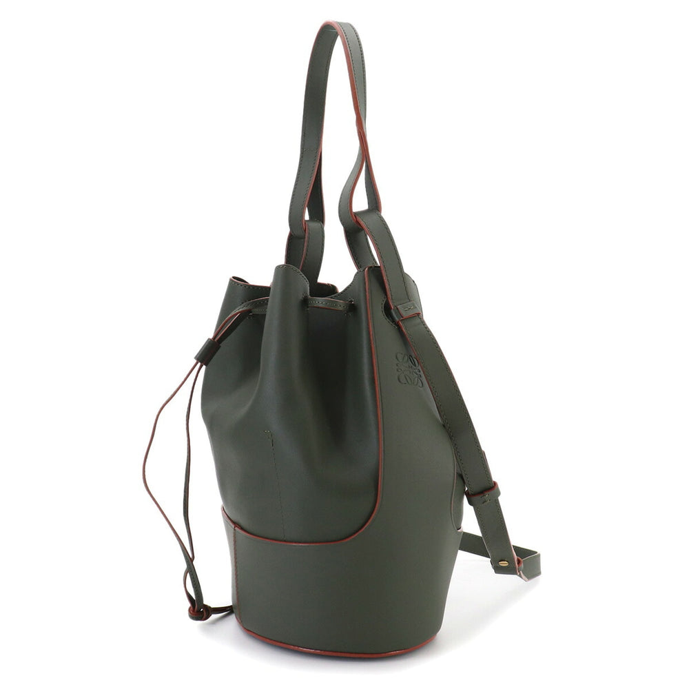 Loewe Balloon Small Shoulder Handbag, Leather, Green, Gold Hardware — Like New