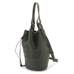 Loewe Balloon Small Shoulder Handbag, Leather, Green, Gold Hardware — Like New