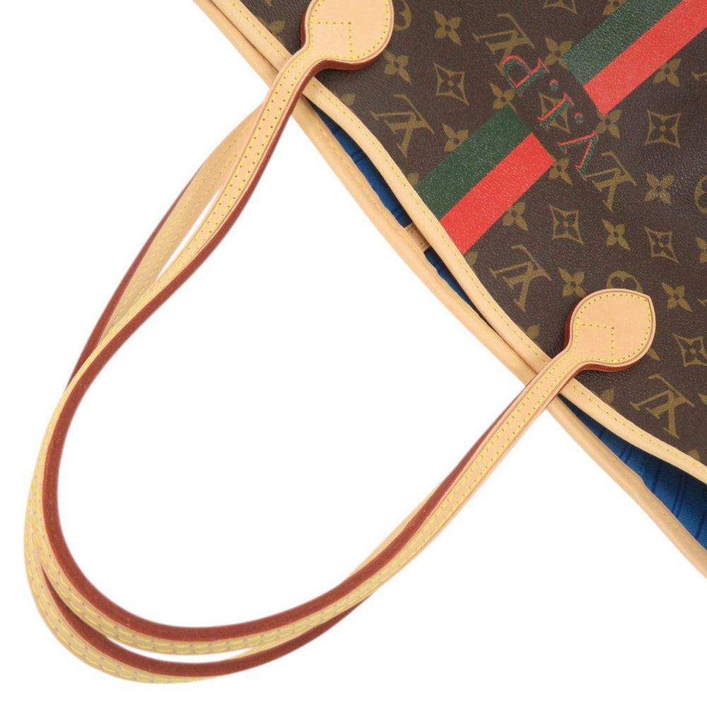 Like New Louis Vuitton Neverfull MM Handbag with Pouch, Monogram Light Blue Tote Bag LV 0819LOUIS VUITTON — Like New