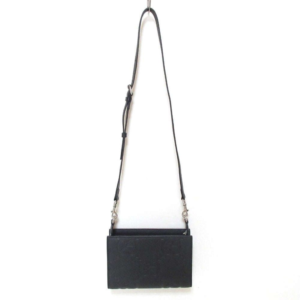 GUCCI Jumbo GG Mini Bag Shoulder 795240 Black Women's — Like New