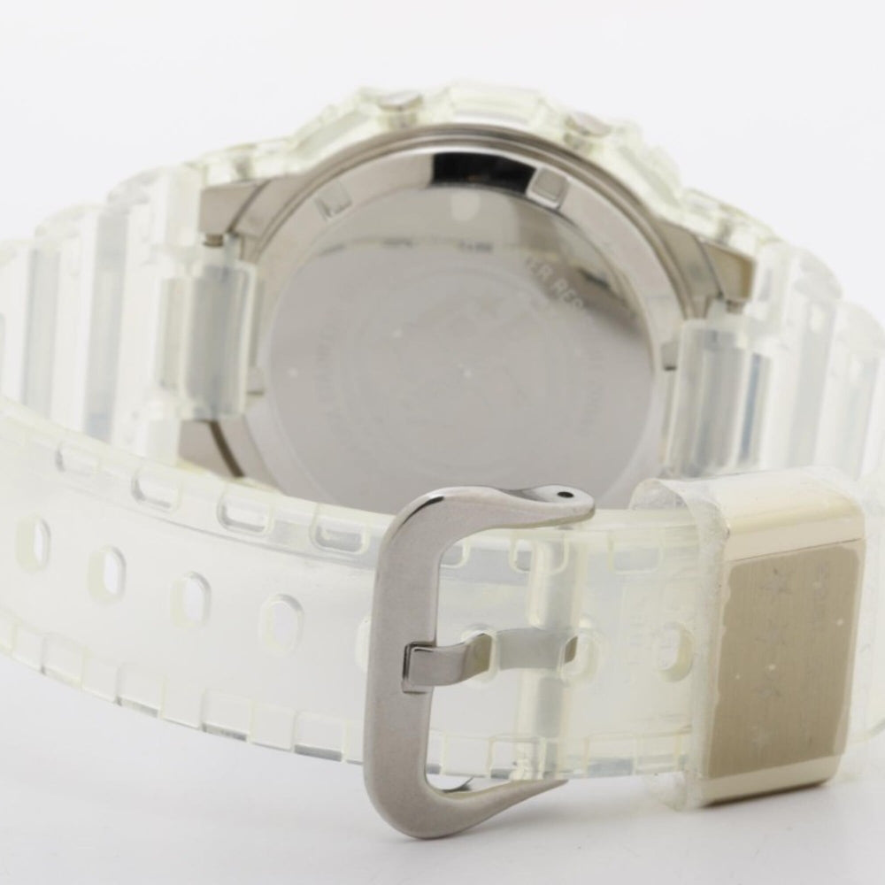 CASIO G-SHOCK DIGITAL 5000 SERIES 40th Anniversary CLEAR REMIX DW-5040RX-7JR Black Clear Stainless Steel/Resin Men's Digital Watch — Like New