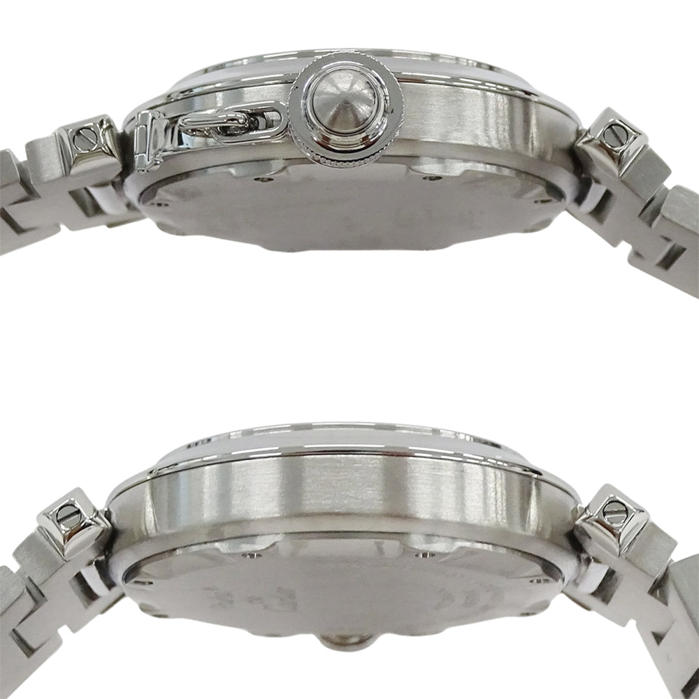 Cartier Pasha C Date Automatic Watch for Boys, Stainless Steel (SS) W31074M7, Silver & White — Good