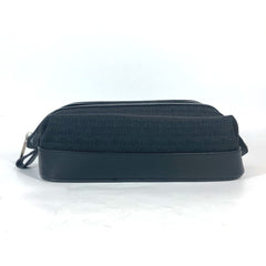 Christian Dior Dior Second Bag Pouch Canvas Leather Men Women Black — Like New