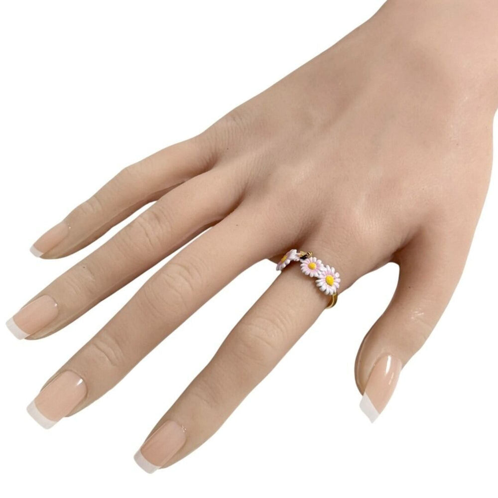Christian Dior Dior Women's Daisy Flower Ring, Size S (12) — Like New