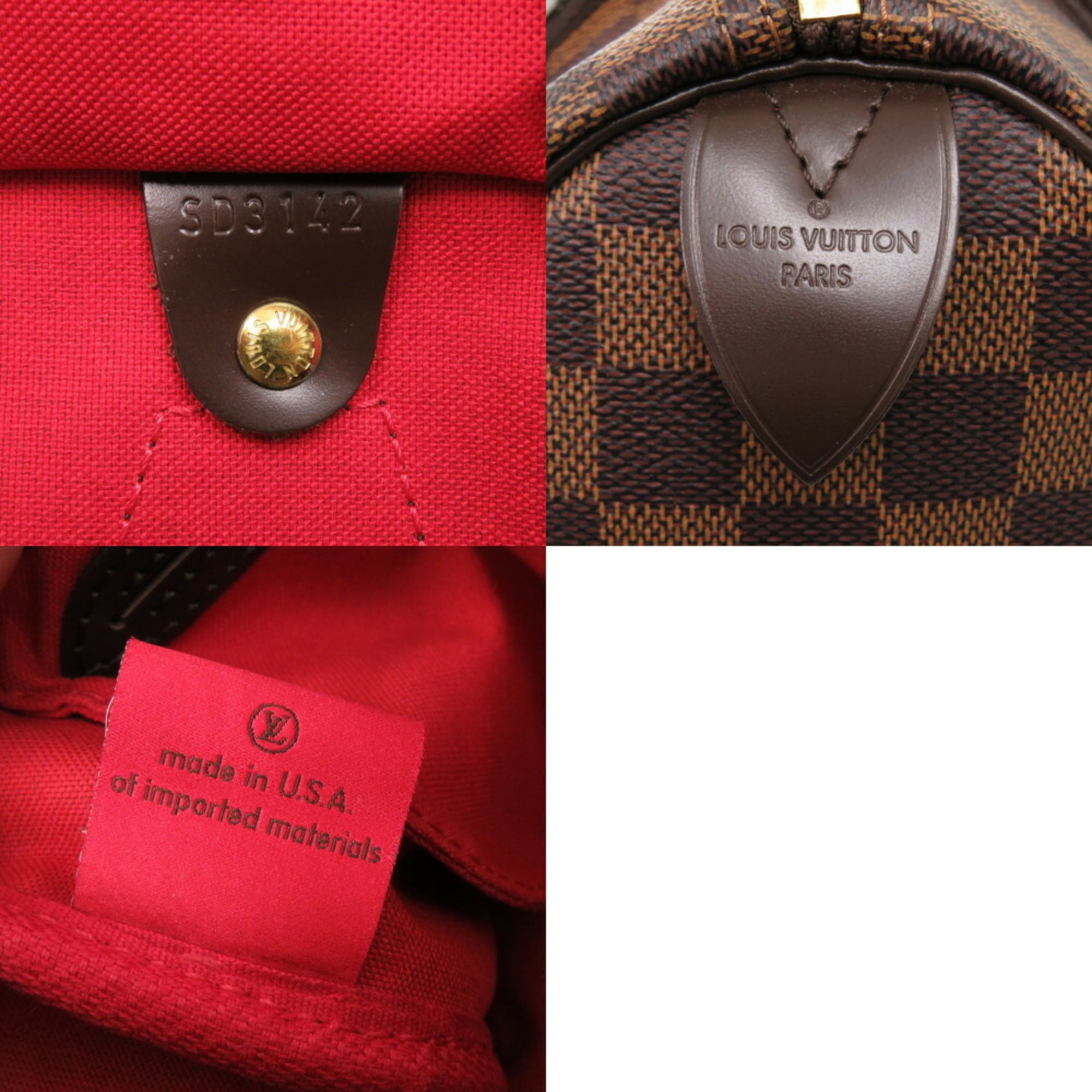 Louis Vuitton Speedy 25 Damier N41365 Handbag LV 0149 LOUIS VUITTON — Like New