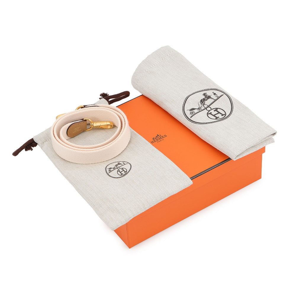 Hermes Evelyne TPM 85cm Shoulder Bag, Amazon Biscuit Nata, Taurillon Clemence Leather, K Stamp. HERMES Evelyne, Handbag, Women's Handbag — Like New