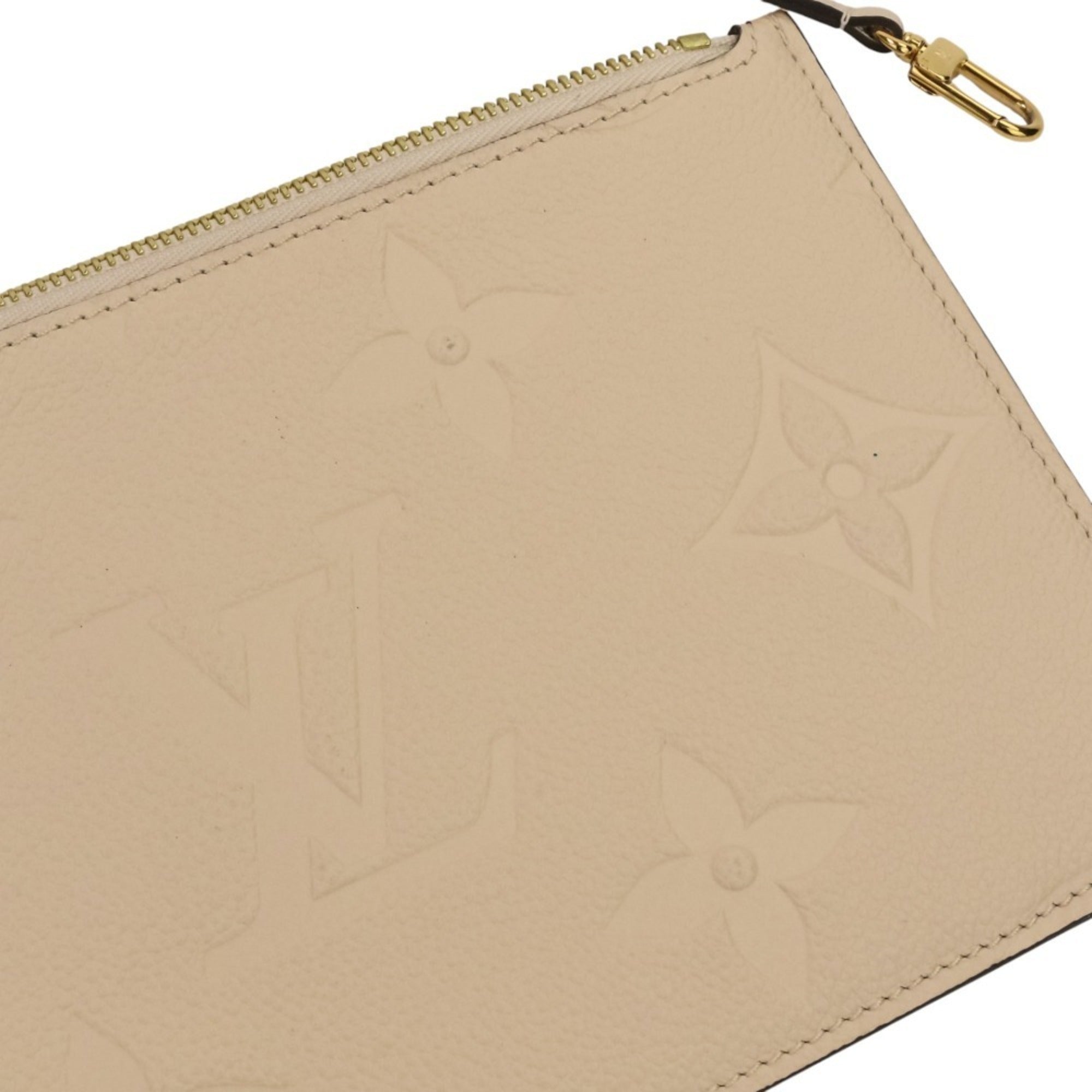 LOUIS VUITTON Monogram Empreinte Neverfull MM Tote Bag M46676 Crème Women's — Like New