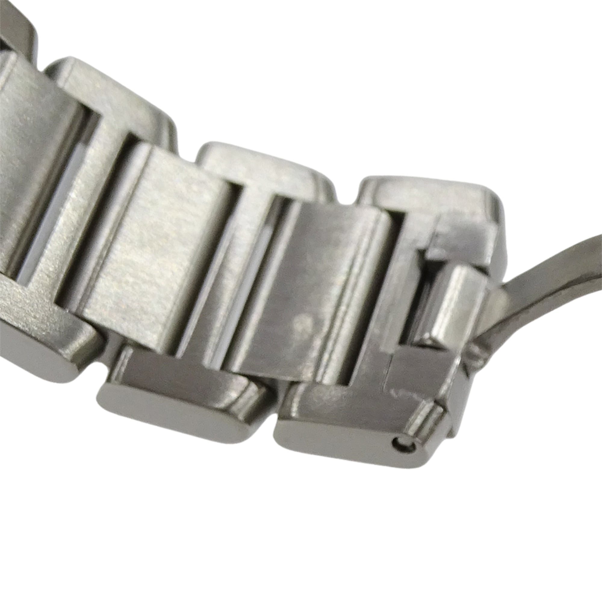 Cartier women's watch, Tank Française SM, 2006 Christmas limited edition, quartz movement, stainless steel (SS), W51031Q3, silver and pink — Good