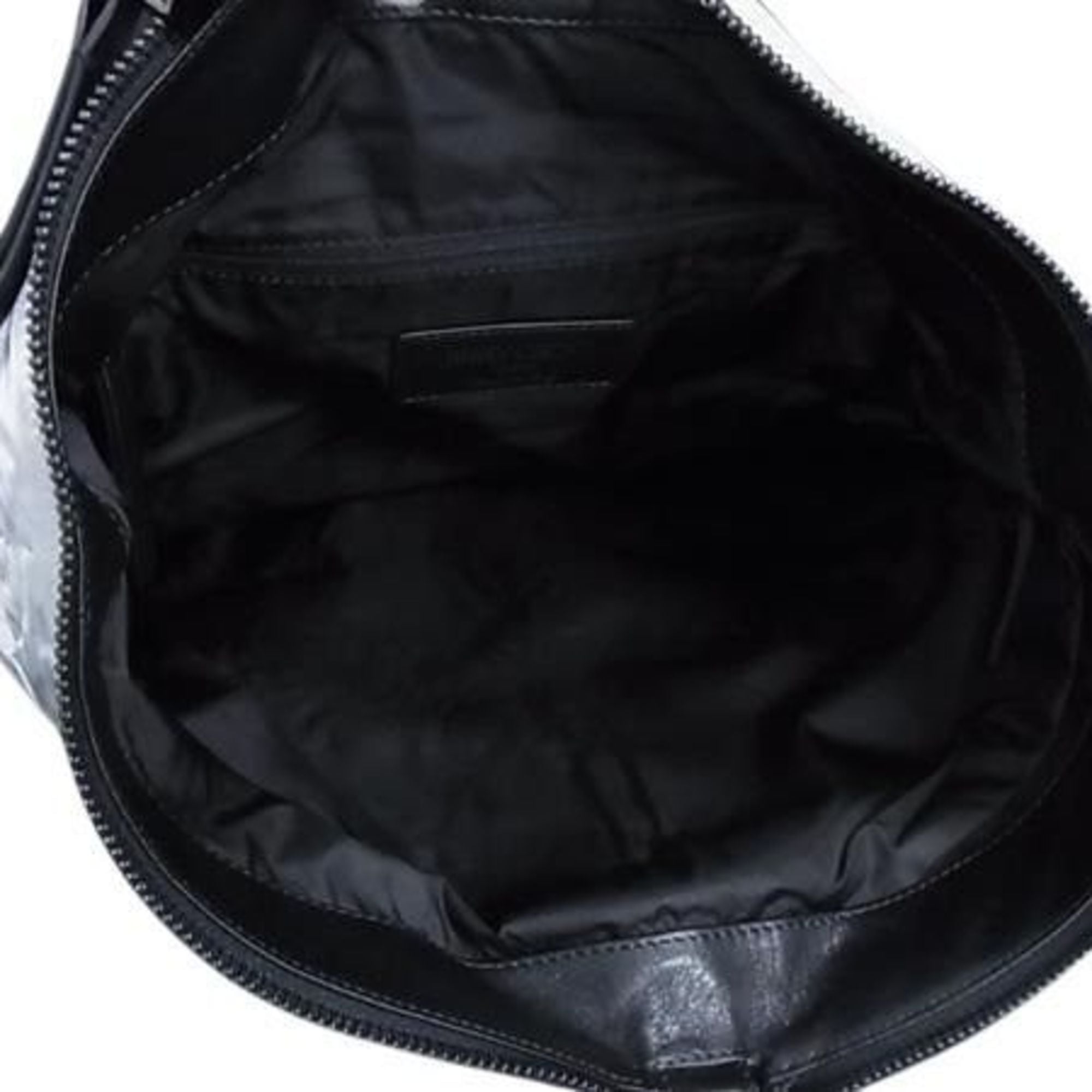 JIMMY CHOO Fitzroy Backpack in Silver and Black Nylon Leather with Star Studs for Men Women