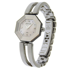 Century Time Gem Women's Watch, 1-Diamond, Stainless Steel, Quartz, Analog, White Mother-of-Pearl Dial — Good