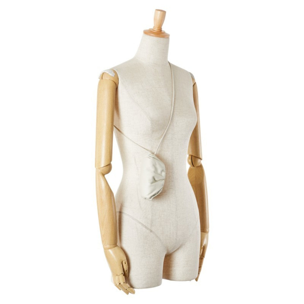 Bottega Veneta Mini The Pouch Shoulder Bag in Ivory Leather for Women