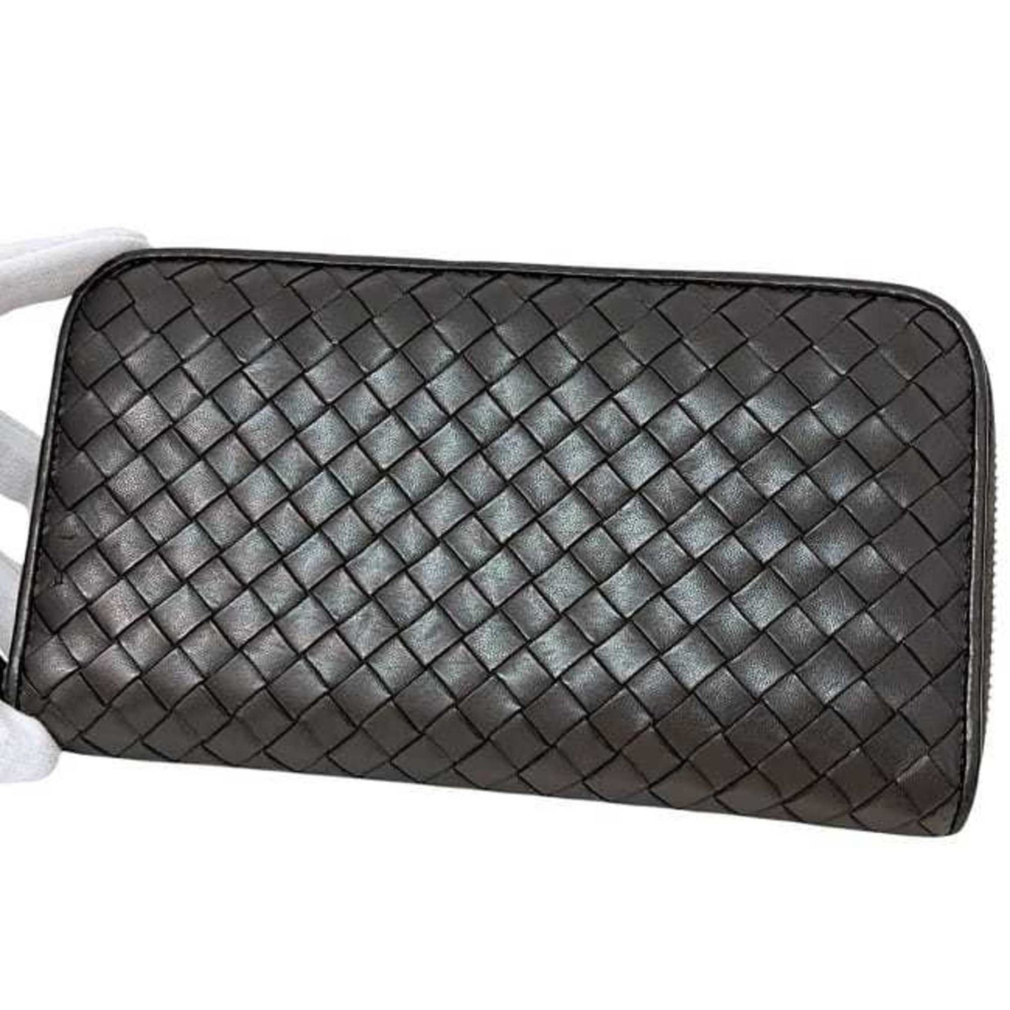 Bottega Veneta round long wallet f-24177 brown intrecciato leather B06242312P BOTTEGA VENETA for men and women