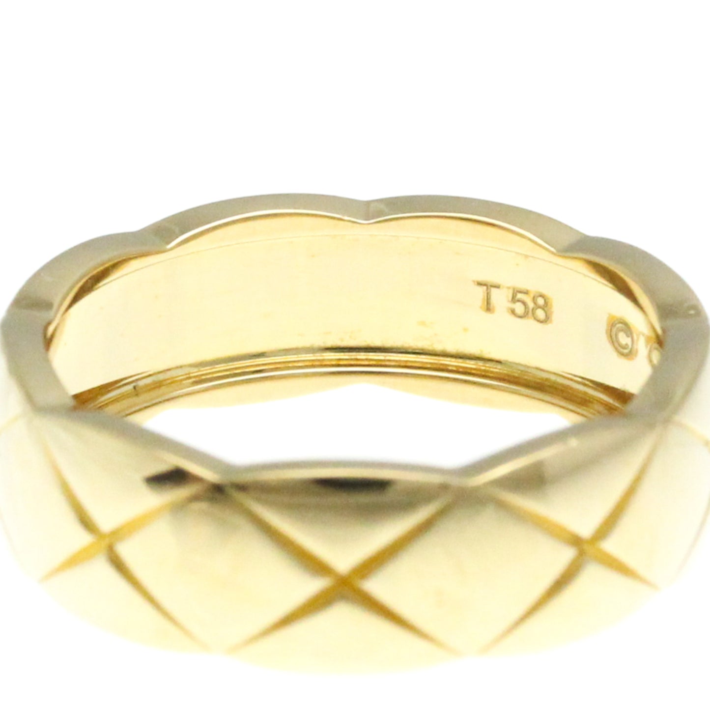 Chanel Coco Crush Medium Size Ring Yellow Gold (18K) Fashion No Stone Band Ring Gold