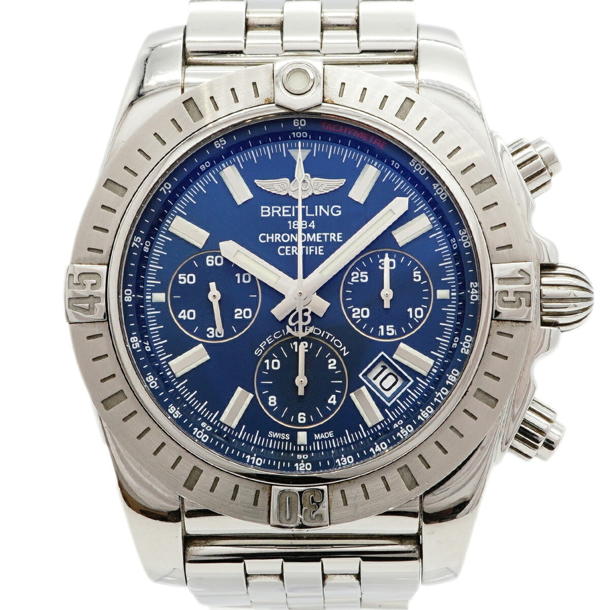 Breitling Chronomat 44 AB0115 Blue Dial Men's Watch — Good