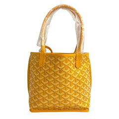 GOYARD Ange Mini Leather Tote Bag, Handbag, Yellow, 1085c — Like New