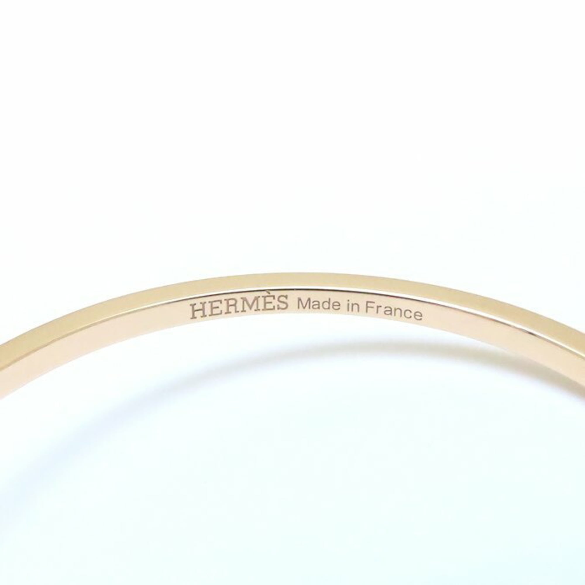 HERMES Chaine d'Ancre Contour Bangle with 0.84ct Diamonds in 18KPG, Women's, 294639 — Like New
