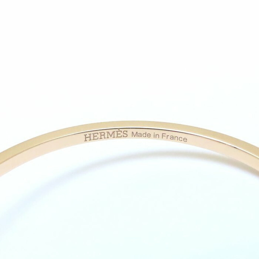 HERMES Chaine d'Ancre Contour Bangle with 0.84ct Diamonds in 18KPG, Women's, 294639 — Like New