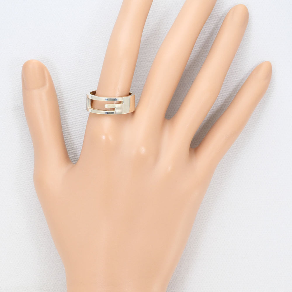 Gucci branded G silver ring, total weight 8.3g, jewelry — Like New
