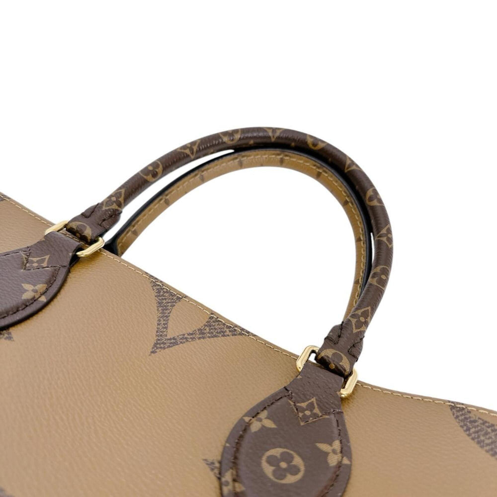 Louis Vuitton LOUIS VUITTON Tote Bag Handbag Monogram Giant Reverse OnTheGo MM M45321 Brown — Like New