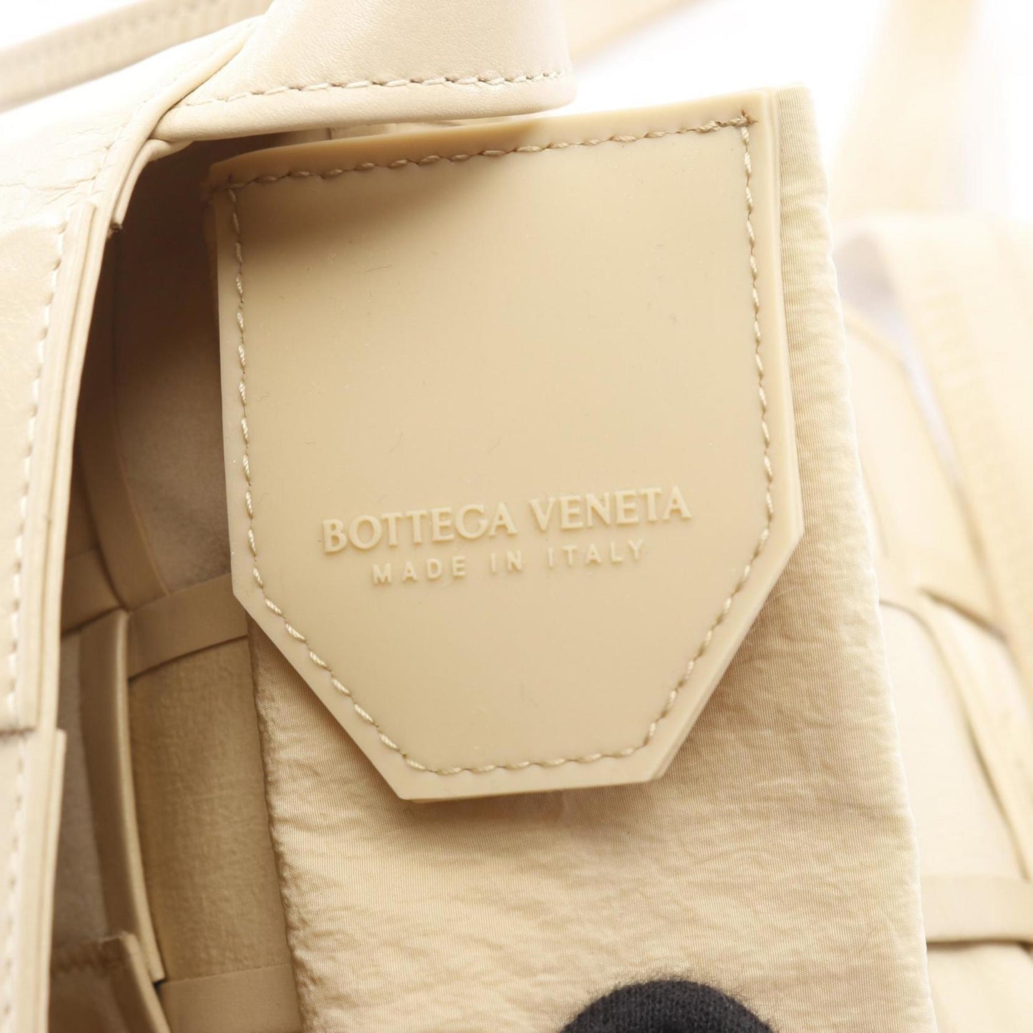 Bottega Veneta Candy Cassette Mini Shoulder Bag, Leather, Beige, for Men and Women, 667048