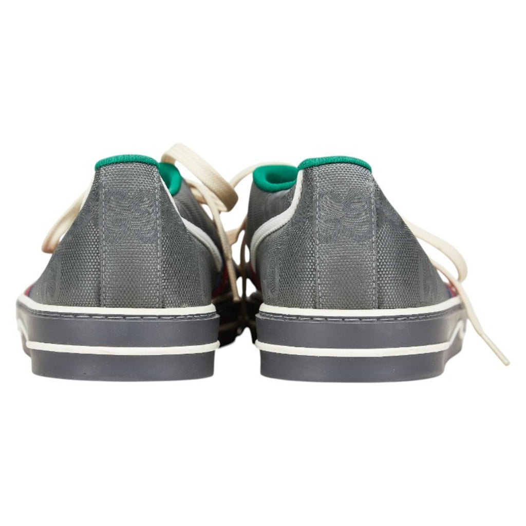 Gucci Webline Tennis 1977 Sneakers, Size 11, Grey and Multicolor Canvas, Men's, GUCCI