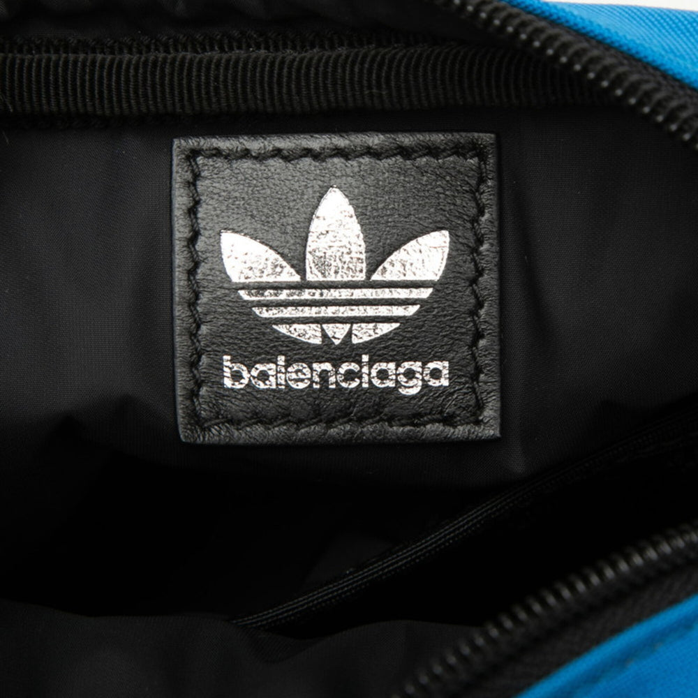Balenciaga x Adidas crossbody shoulder bag, 725437, black and blue nylon, men's — Like New