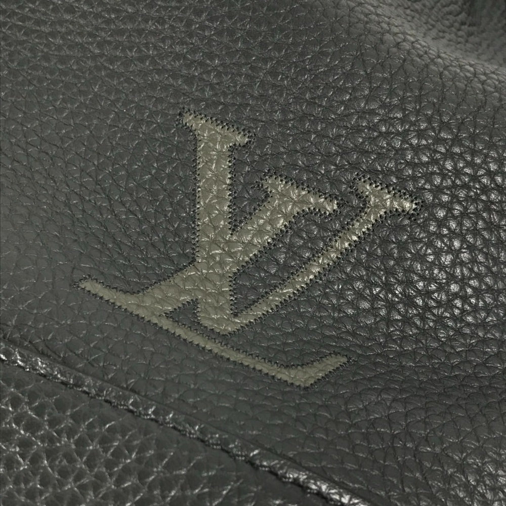 LOUIS VUITTON M55171 LV Logo Taurillon Noé Backpack Daypack Bag Drawstring Rucksack Leather Men's Women's Black — Like New