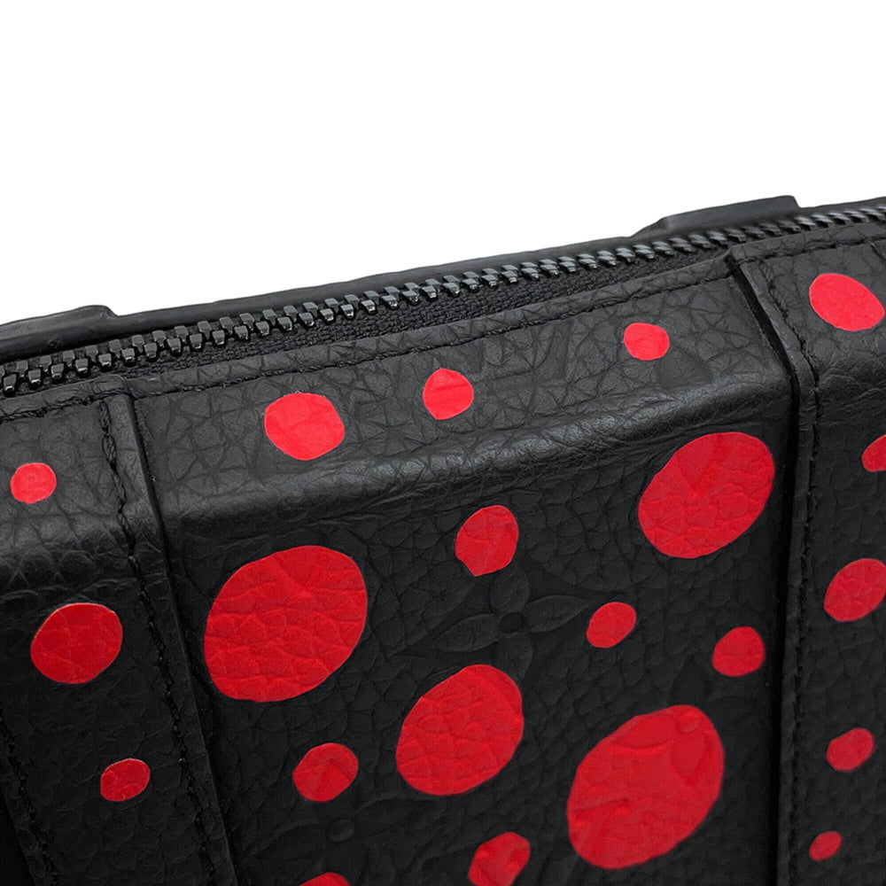 Louis Vuitton Shoulder Bag Monogram Taurillon Infinity Dot LV x YK Soft Trunk Wallet M81905 Black Yayoi Kusama Handbag LOUIS VUITTON — Like New