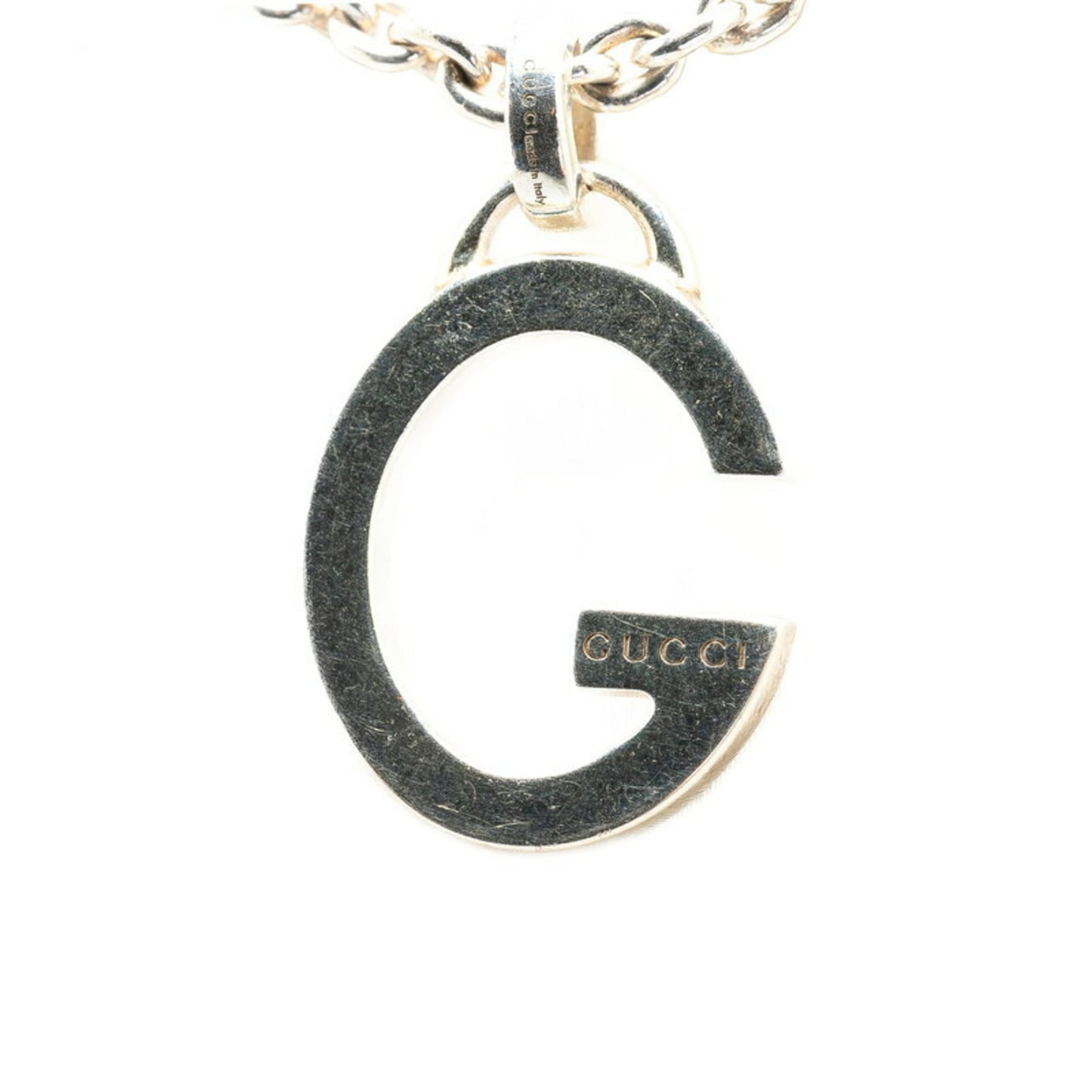 Gucci G Chain Pendant Necklace SV925 Silver Women's GUCCI