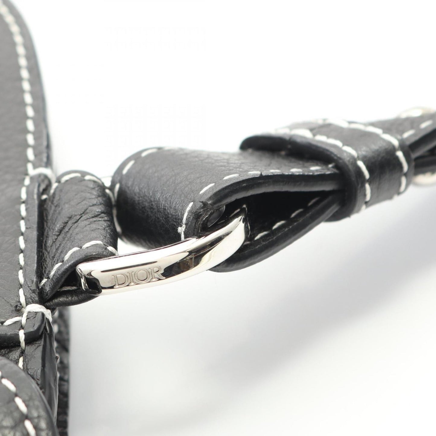 Christian Dior Dior Saddle Bag, Waist Body Leather, Men's, Black