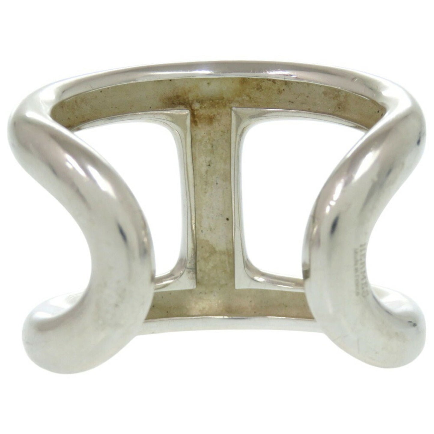 Hermes OSMOSE Bracelet Cuff Bangle SV925 Silver 0181HERMES