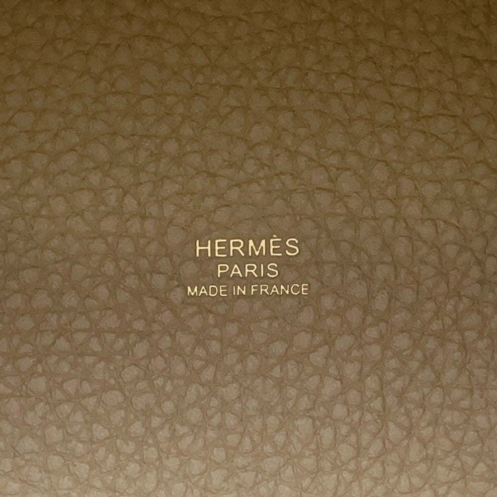 Hermes Picotin Lock PM Handbag, Beige Malfa, Taurillon Clemence Leather, W Stamp. Lock, Picotin, Women's HERMES — Like New